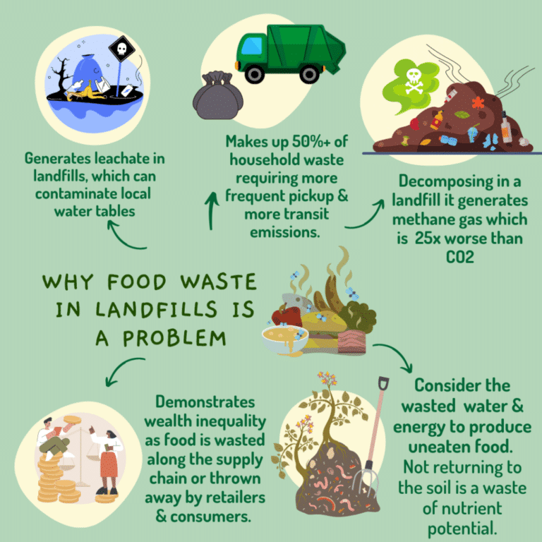 Why food waste in a landfill is a problem